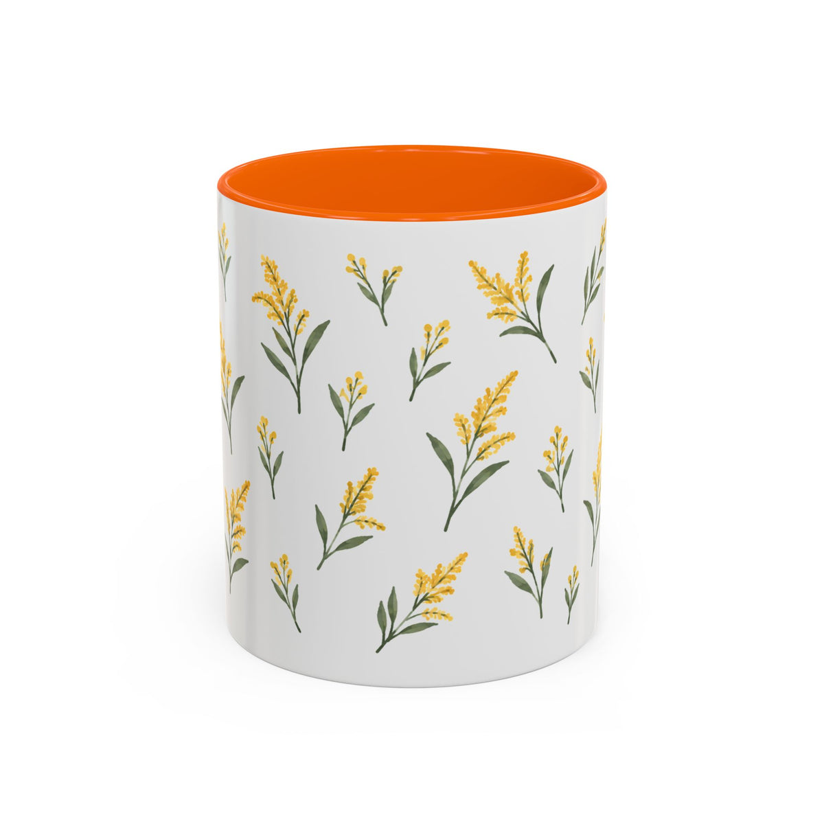 Nebraska Goldenrod Mug, State Flower Floral Coffee Cup, 11oz Botanical Gift