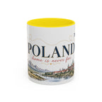 Poland Home Country Mug | Moving Away Gift | Long Distance Friendship | 11 oz 15 oz Accent Mug