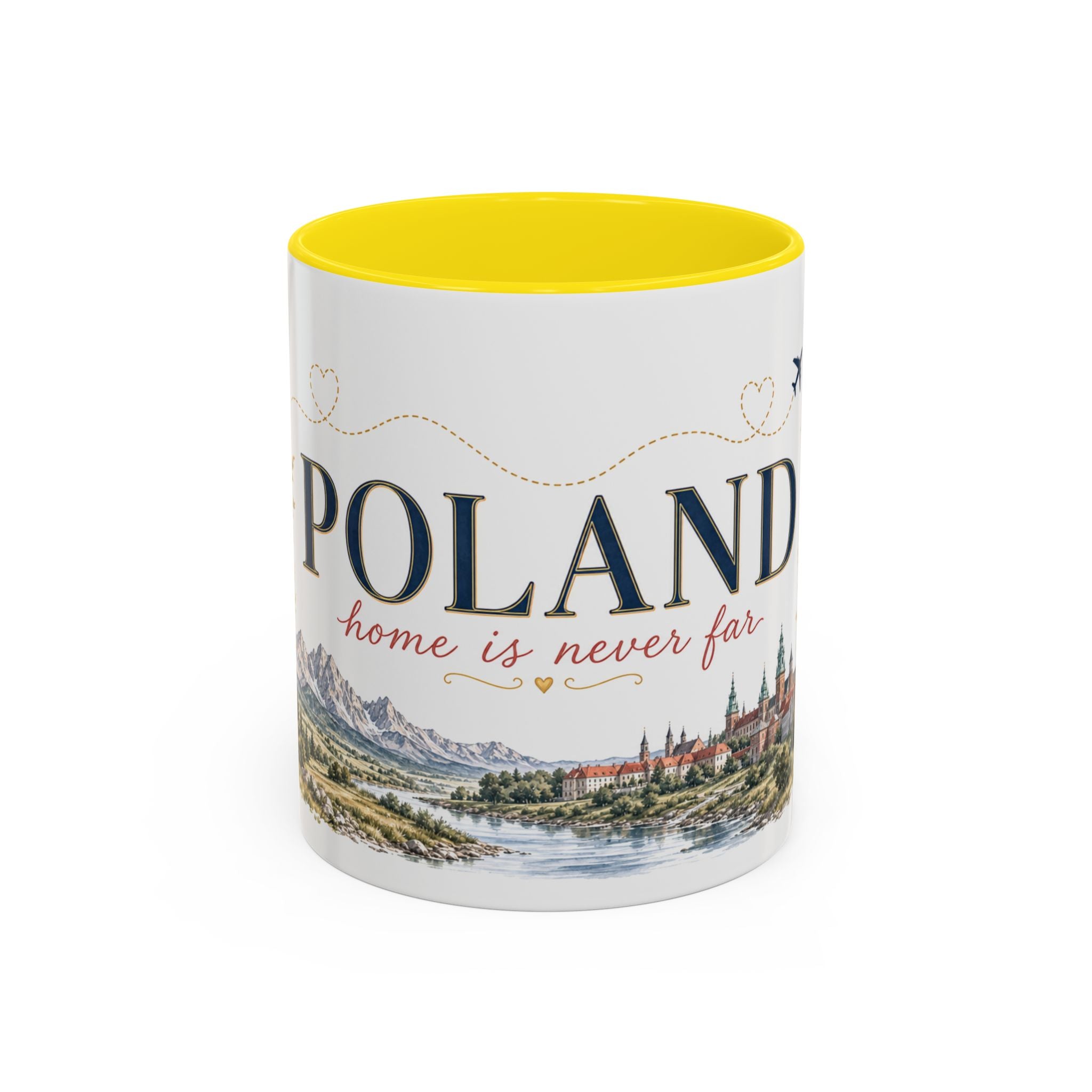 Poland Home Country Mug | Moving Away Gift | Long Distance Friendship | 11 oz 15 oz Accent Mug