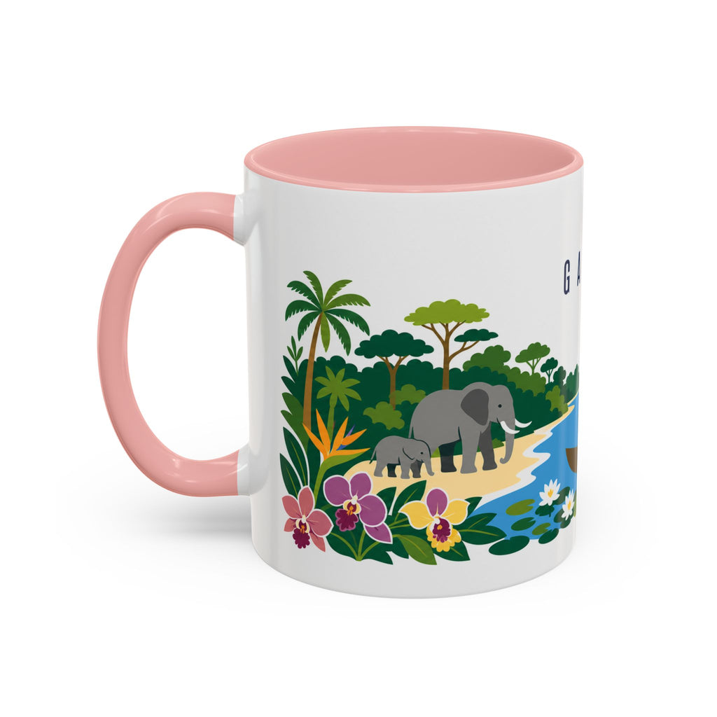 Gabon Coffee Mug | Travel Souvenir Accent Mug | Country Gift Ceramic Cup 11oz 15oz