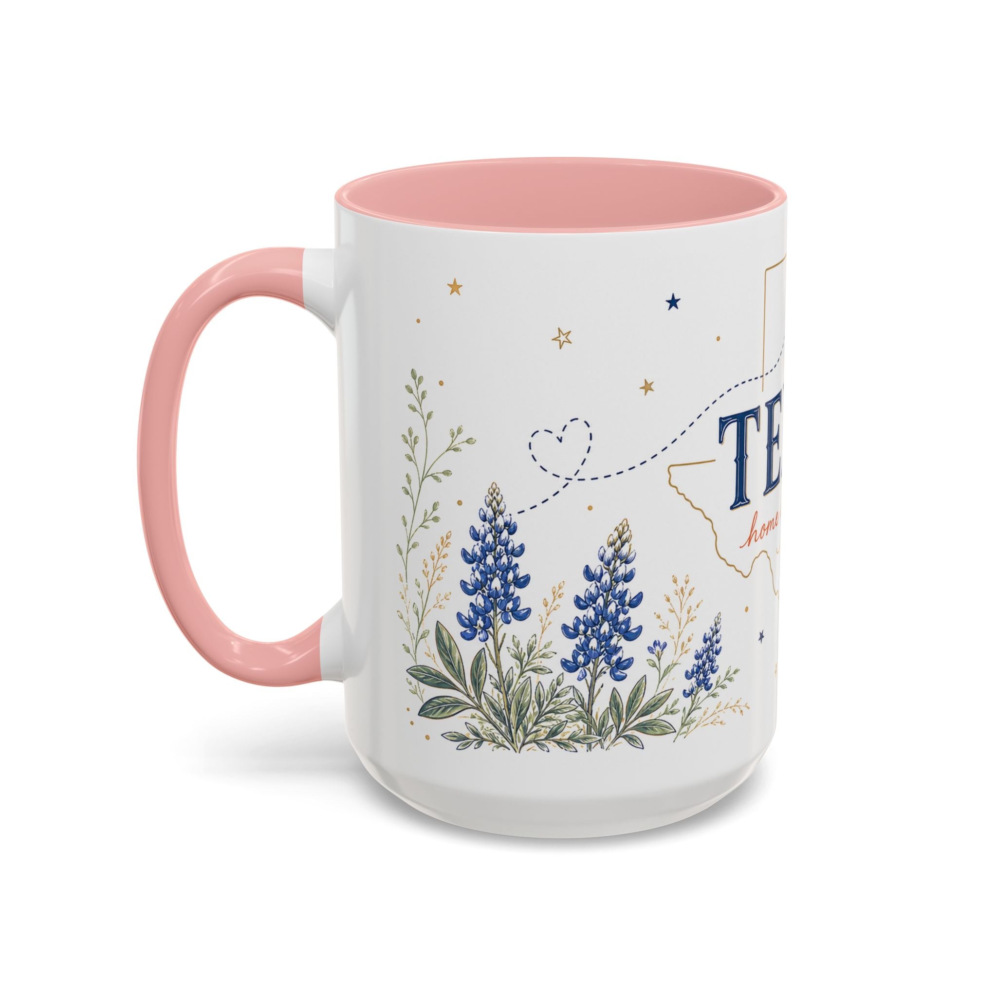 Texas State Map Mug | Bluebonnet Botanical Design, Home Reminder Coffee Cup