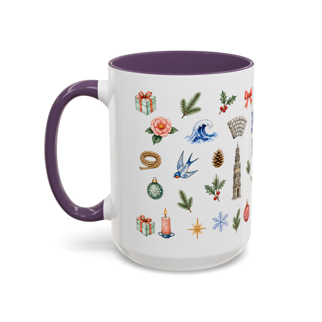 Porto Christmas Mug | Watercolor City Souvenir, Travel Gift (11oz/15oz)