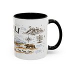 Denali National Park Coffee Mug | Alaska National Park Hiking Gift | Accent Color Ceramic 11oz 15oz