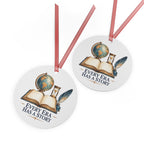 Every Era Has a Story Teacher Round Metal Ornament | Teacher Gift