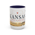 Kansas Home State Mug | Sunflower Prairie Landscape Coffee Cup