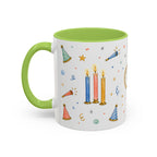New Year Midnight Mug | Candle Firework Watercolor Party Gift | Accent Cup 11oz 15oz