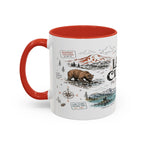 Lake Clark National Park Coffee Mug | Alaska Fly-in Wilderness Adventure Gift | Accent Color Ceramic 11oz 15oz