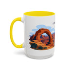 Canyonlands National Park Coffee Mug | Solid Color Block Park Souvenir | 11oz 15oz Accent Mug