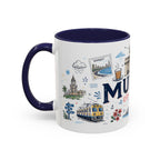 Mumbai Coffee Mug | India Souvenir Travel Gift | Accent Color Ceramic 11oz 15oz