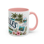 Seychelles Coffee Mug | Travel Destination Souvenir Gift | Accent Color Ceramic 11oz 15oz