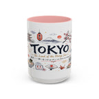 Tokyo Coffee Mug | Japan Souvenir Travel Gift | Accent Color Ceramic 11oz 15oz