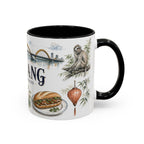 Da Nang Coffee Mug | Vietnam Travel Souvenir | Vintage Illustrated City Gift | 11 oz 15 oz Accent Mug