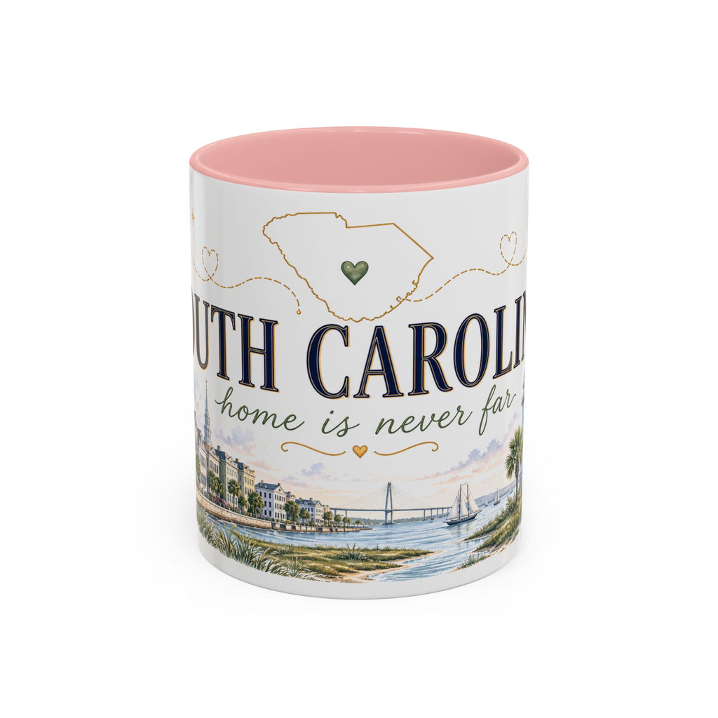 South Carolina State Mug | Botanical Map Accent Cup (11oz 15oz)