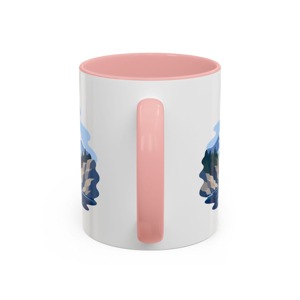 Glacier Bay National Park Coffee Mug | Solid Color Block Park Souvenir | 11oz 15oz Accent Mug