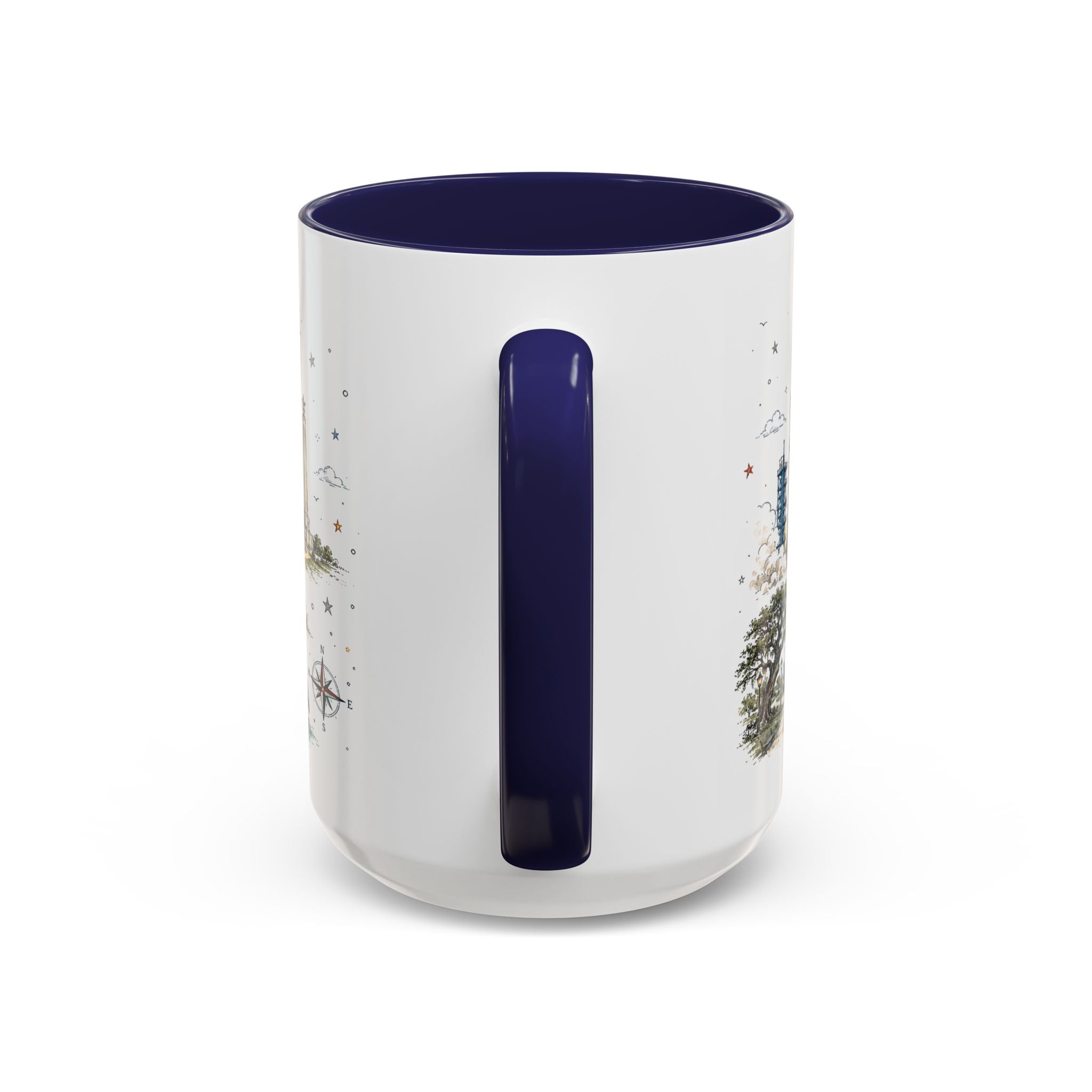 Houston Coffee Mug | Texas Souvenir City Gift | Accent Color Ceramic 11oz 15oz