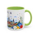 Romania Coffee Mug | Travel Souvenir Accent Mug | Place Gift Ceramic Cup 11oz 15oz