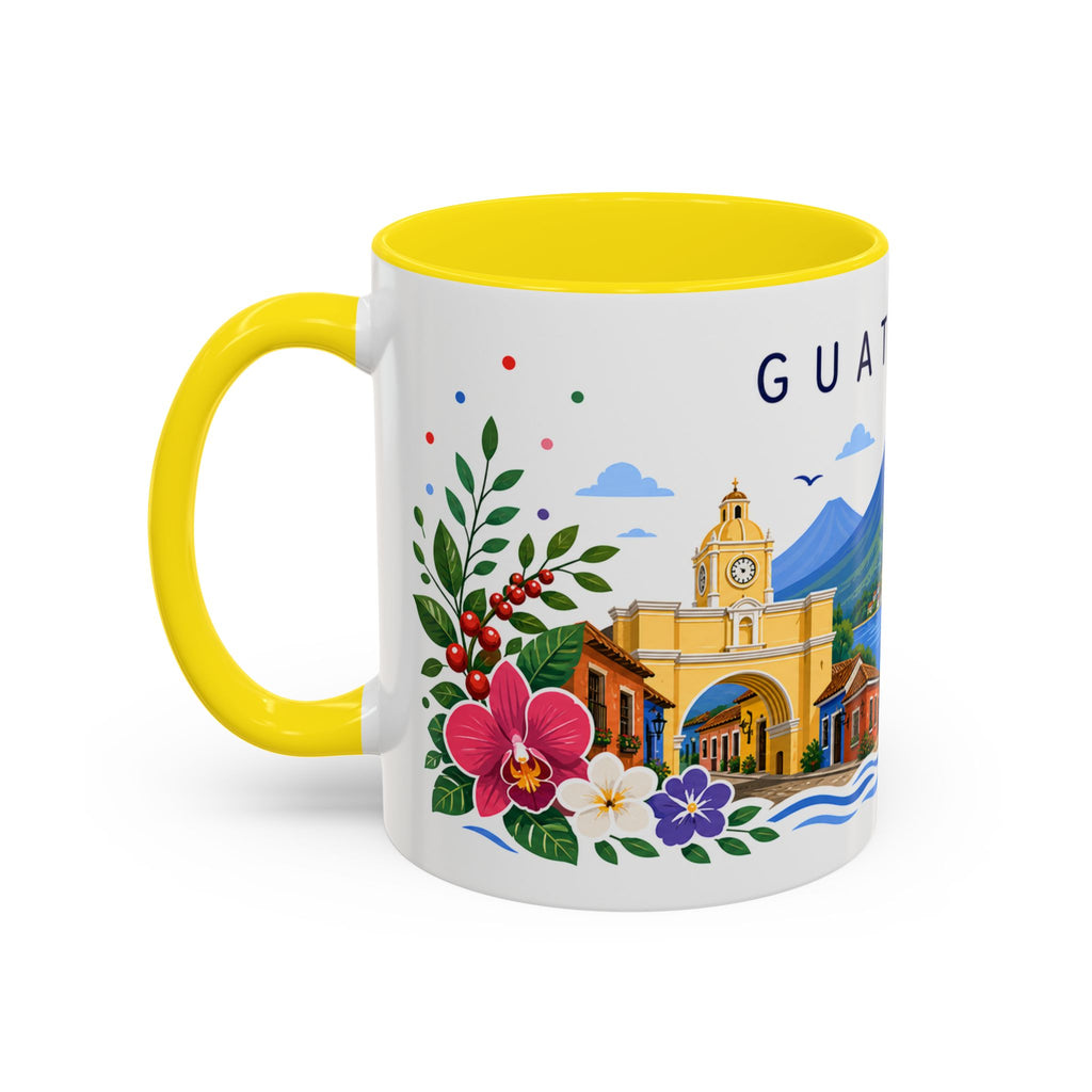 Guatemala Coffee Mug | Travel Souvenir Accent Mug | Place Gift Ceramic Cup 11oz 15oz