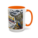 Colombia Soccer Coffee Mug | World Cup Fan Gift | Accent Color Ceramic 11oz 15oz Match Day Cup