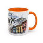 Quito Coffee Mug | Ecuador Travel Souvenir | Vintage Illustrated City Gift | 11 oz 15 oz Accent Mug
