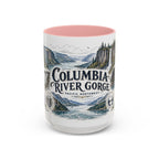 Columbia River Gorge Mug, Pacific Northwest Travel Souvenir, Bucket List Gift, Accent Ceramic Coffee Mug 11oz 15oz