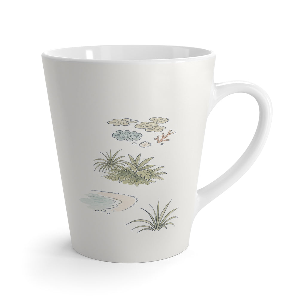 American Samoa National Park Latte Mug | Pastel Watercolor Nature Coffee Cup | 12 oz Travel Souvenir Gift