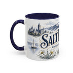 Salt Lake City Coffee Mug | United States Travel Souvenir | Vintage Illustrated City Gift | 11 oz 15 oz Accent Mug