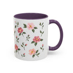 Alabama Camellia Mug, State Flower Floral Coffee Cup, 11oz Botanical Gift