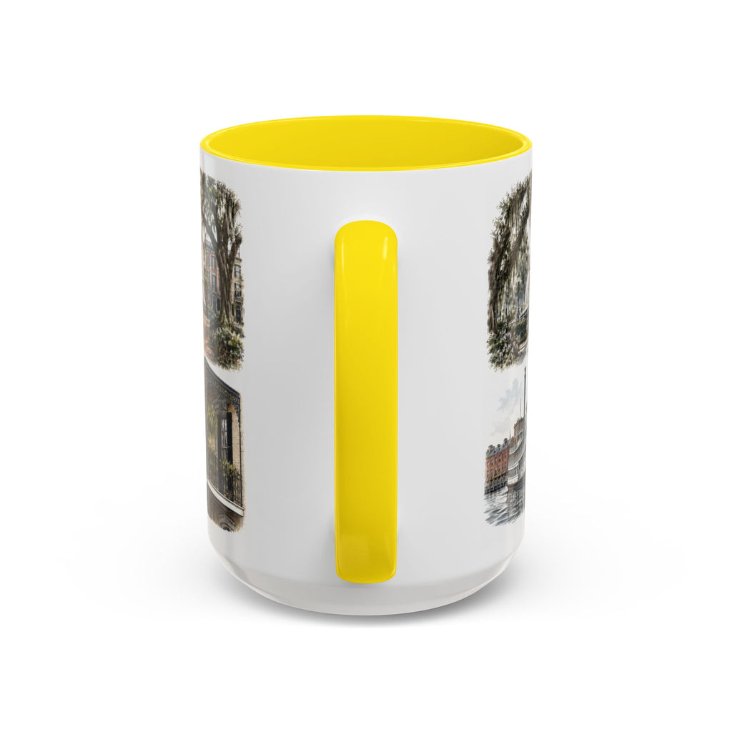 Savannah Coffee Mug | United States Travel Souvenir | Vintage Illustrated City Gift | 11 oz 15 oz Accent Mug