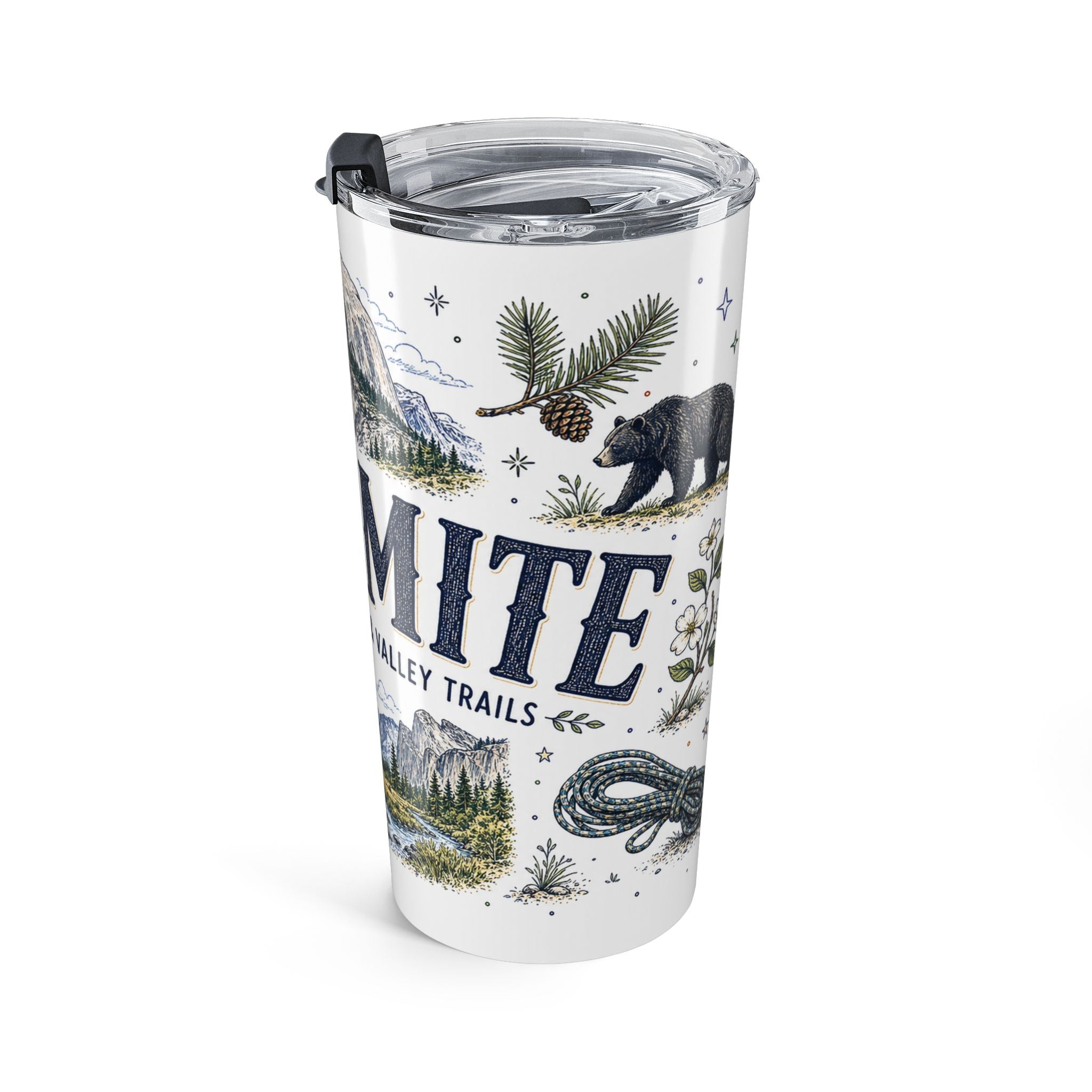 Yosemite National Park 20oz Tumbler | Hiking Camping Nature Gift | Insulated Stainless Steel Travel Cup