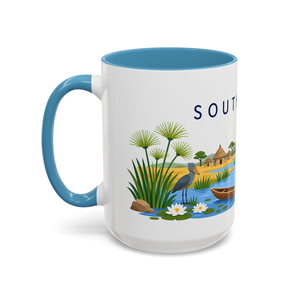 South Sudan Coffee Mug | Travel Souvenir Accent Mug | Country Gift Ceramic Cup 11oz 15oz