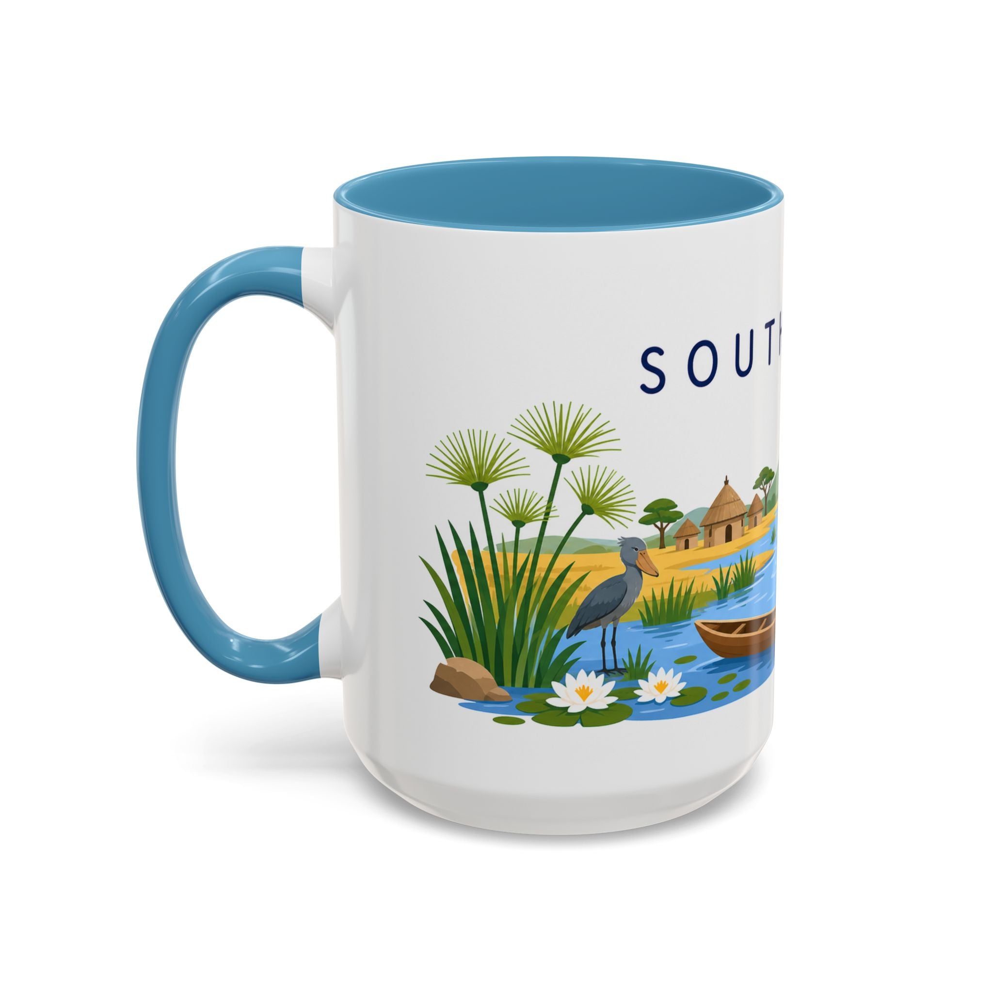 South Sudan Coffee Mug | Travel Souvenir Accent Mug | Country Gift Ceramic Cup 11oz 15oz
