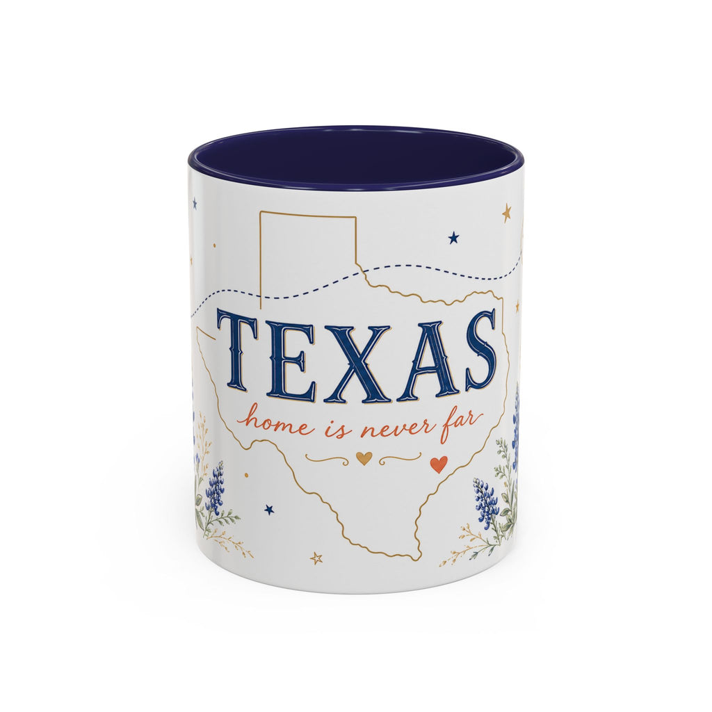 Texas State Map Mug | Bluebonnet Botanical Design, Home Reminder Coffee Cup