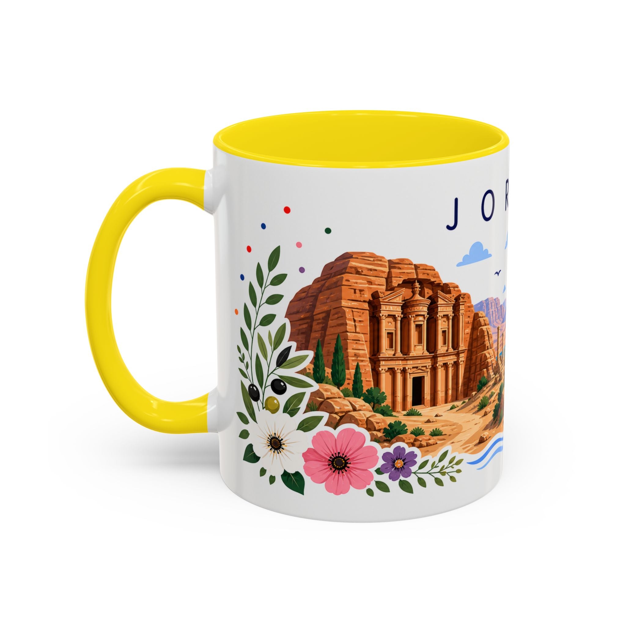 Jordan Coffee Mug | Travel Souvenir Accent Mug | Place Gift Ceramic Cup 11oz 15oz