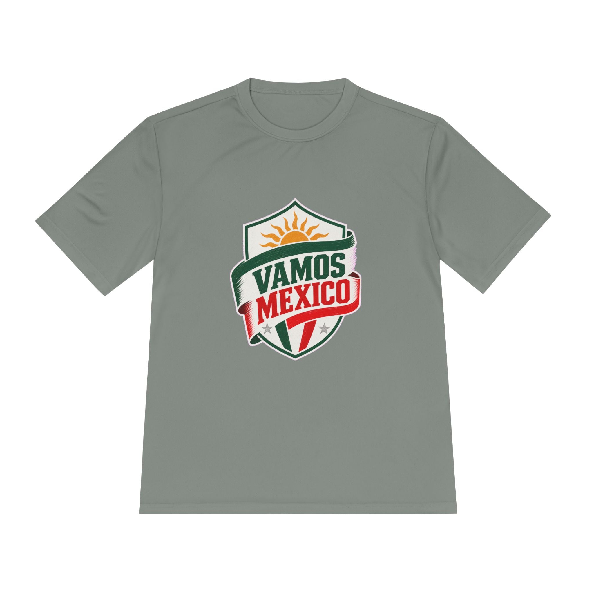Vamos Mexico Soccer Fan Tee, Moisture Wicking Sport Shirt