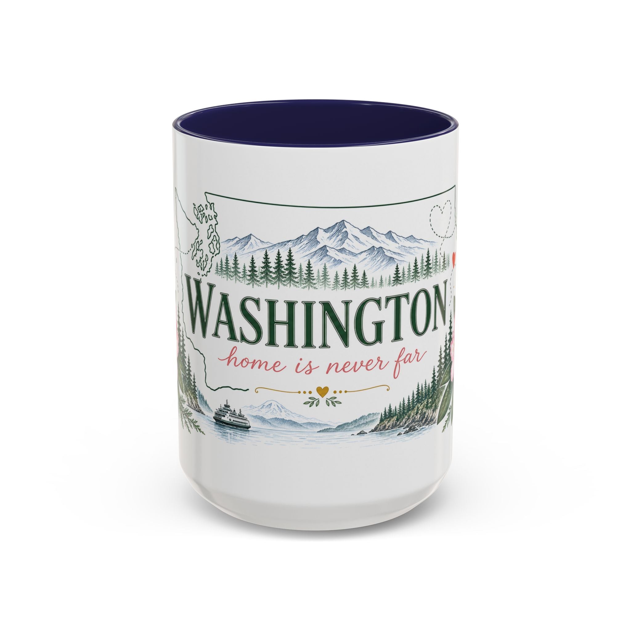 Washington State Map Mug | Moving Away, Homesick, Long Distance Friendship Gift
