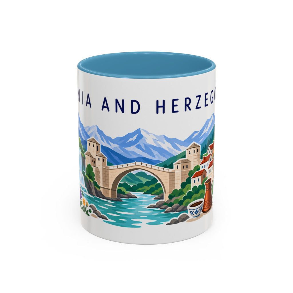 Bosnia and Herzegovina Coffee Mug | Travel Souvenir Accent Mug | Country Gift Ceramic Cup 11oz 15oz
