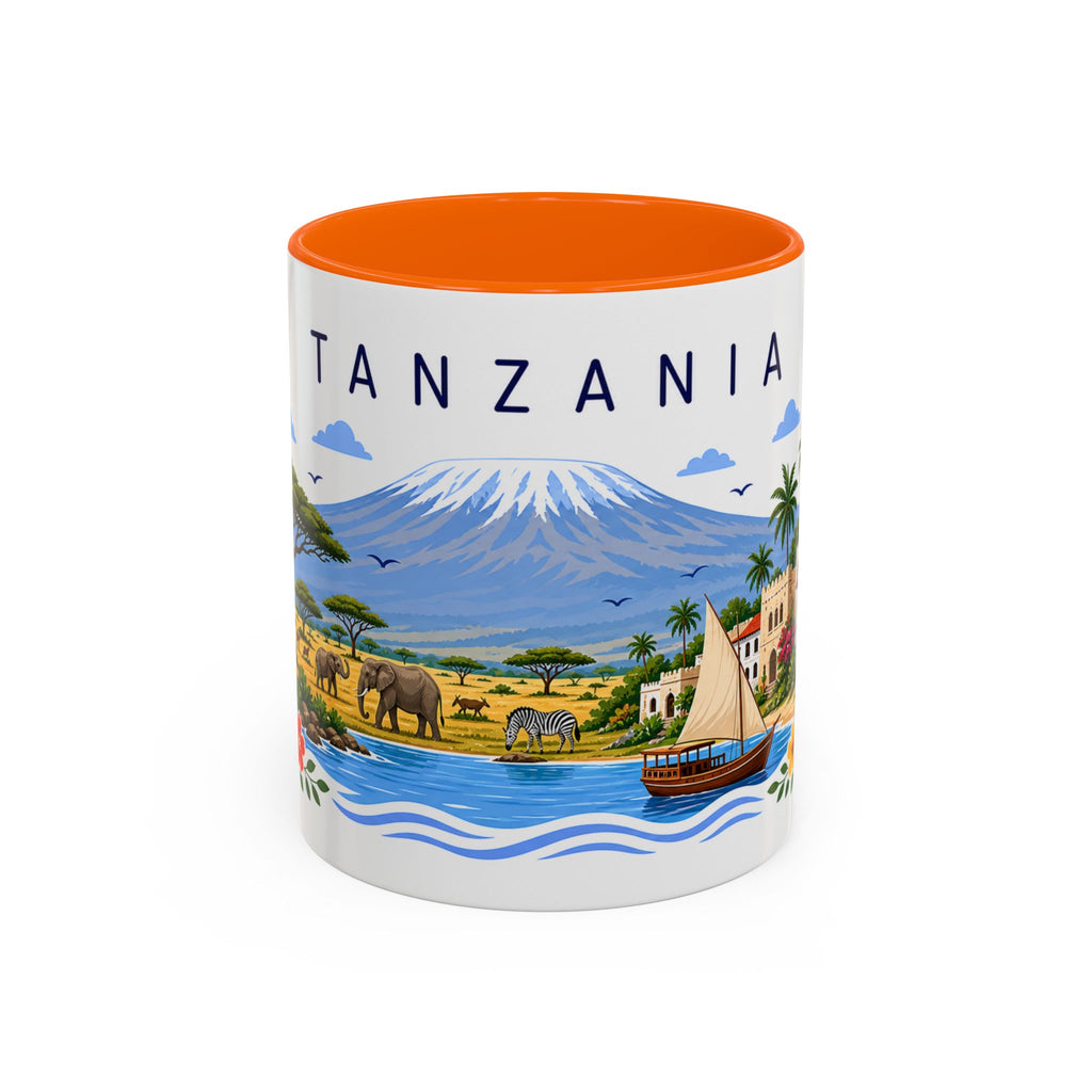 Tanzania Coffee Mug | Travel Souvenir Accent Mug | Place Gift Ceramic Cup 11oz 15oz