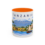 Tanzania Coffee Mug | Travel Souvenir Accent Mug | Place Gift Ceramic Cup 11oz 15oz