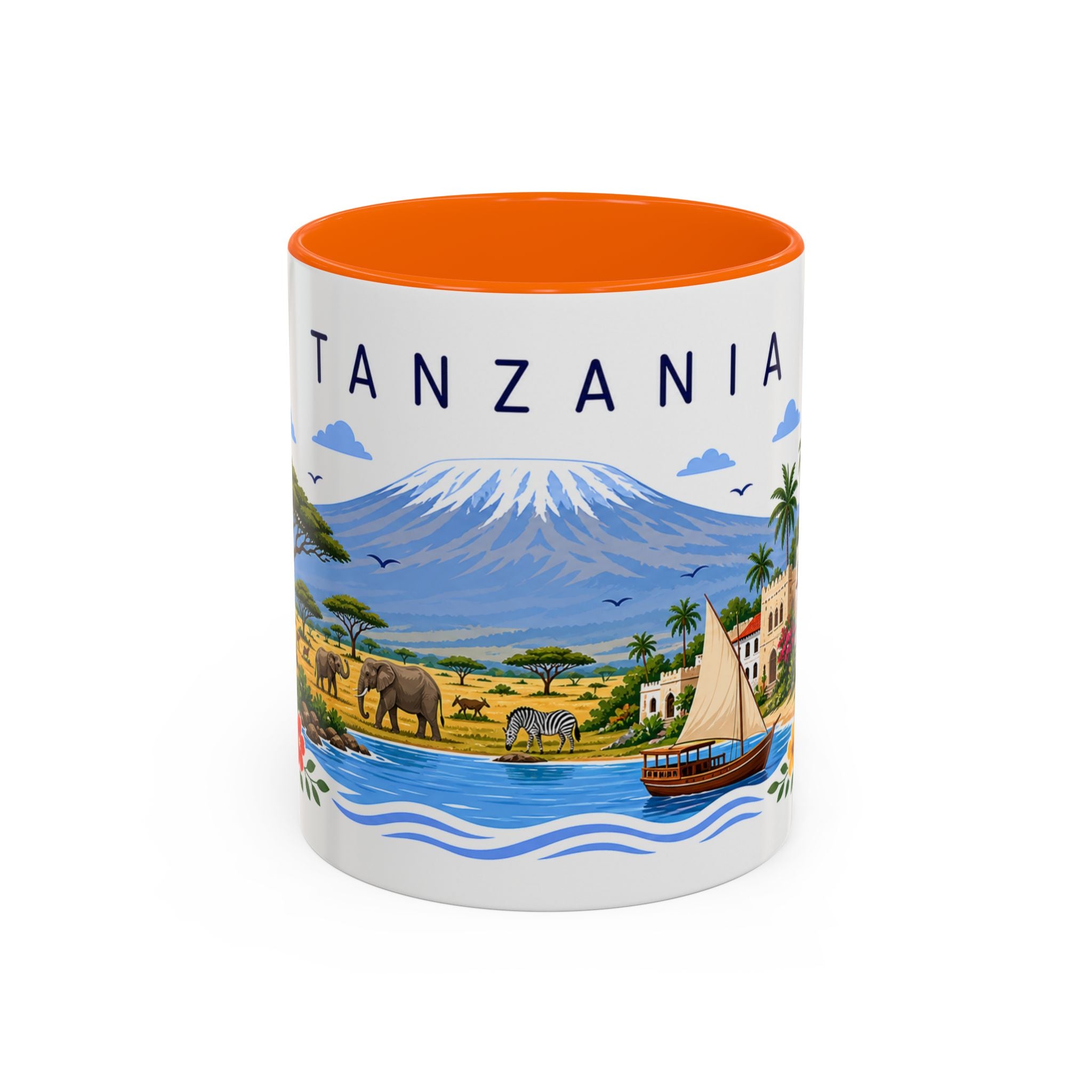 Tanzania Coffee Mug | Travel Souvenir Accent Mug | Place Gift Ceramic Cup 11oz 15oz