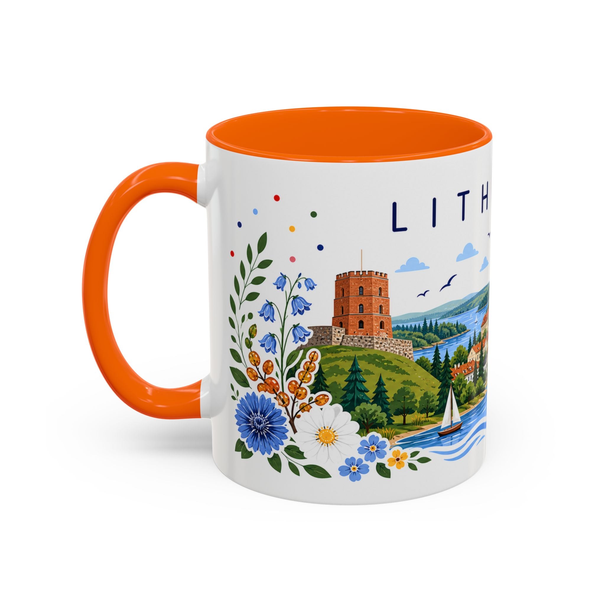 Lithuania Coffee Mug | Travel Souvenir Accent Mug | Place Gift Ceramic Cup 11oz 15oz