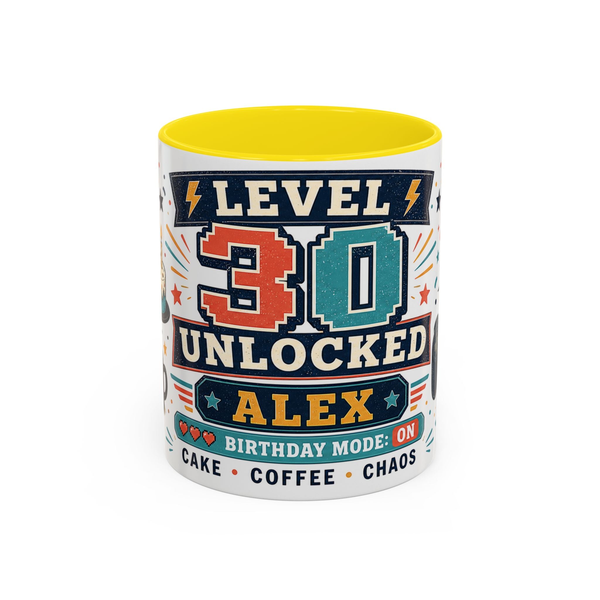 Custom Gamer Birthday Mug | Level Unlocked Name Age Coffee Cup