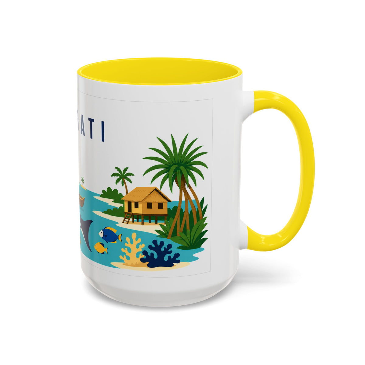 Kiribati Coffee Mug | Travel Souvenir Accent Mug | Country Gift Ceramic Cup 11oz 15oz