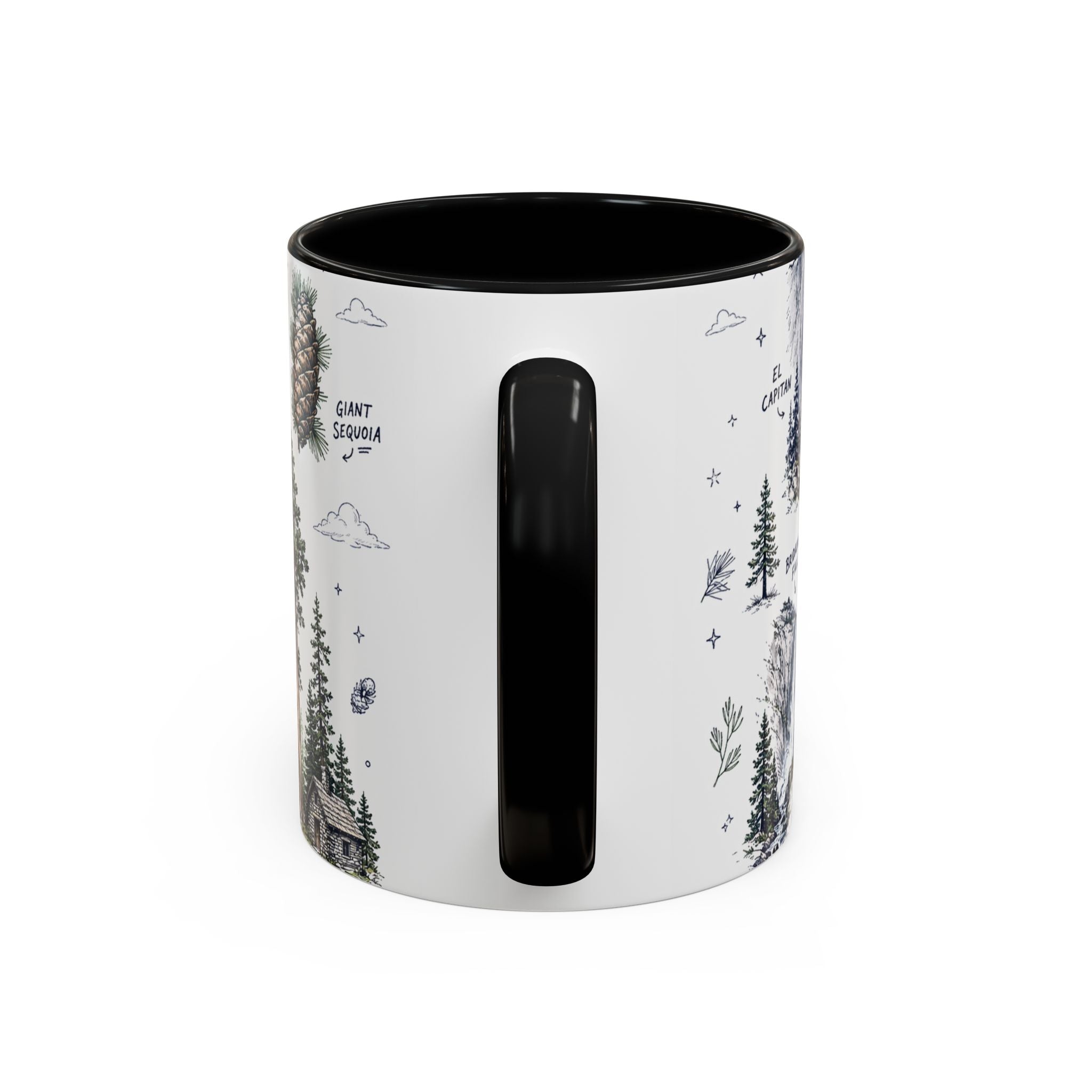 Yosemite National Park Coffee Mug | Hiking Camping Nature Gift | Accent Color Ceramic 11oz 15oz