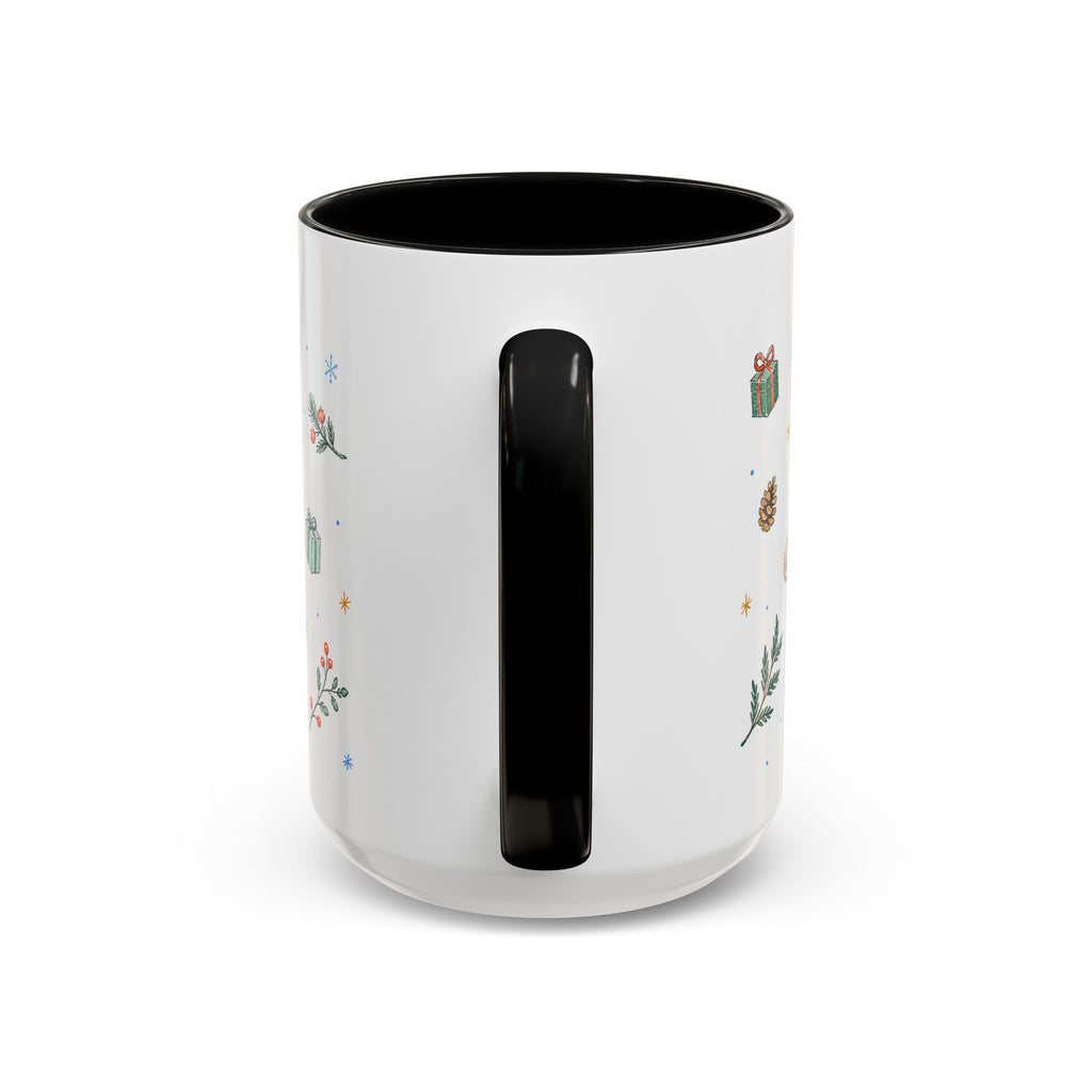 Rocky Mountain National Park Christmas Mug | Watercolor Travel Souvenir | Holiday Gift | Accent Ceramic Coffee Cup 11oz 15oz