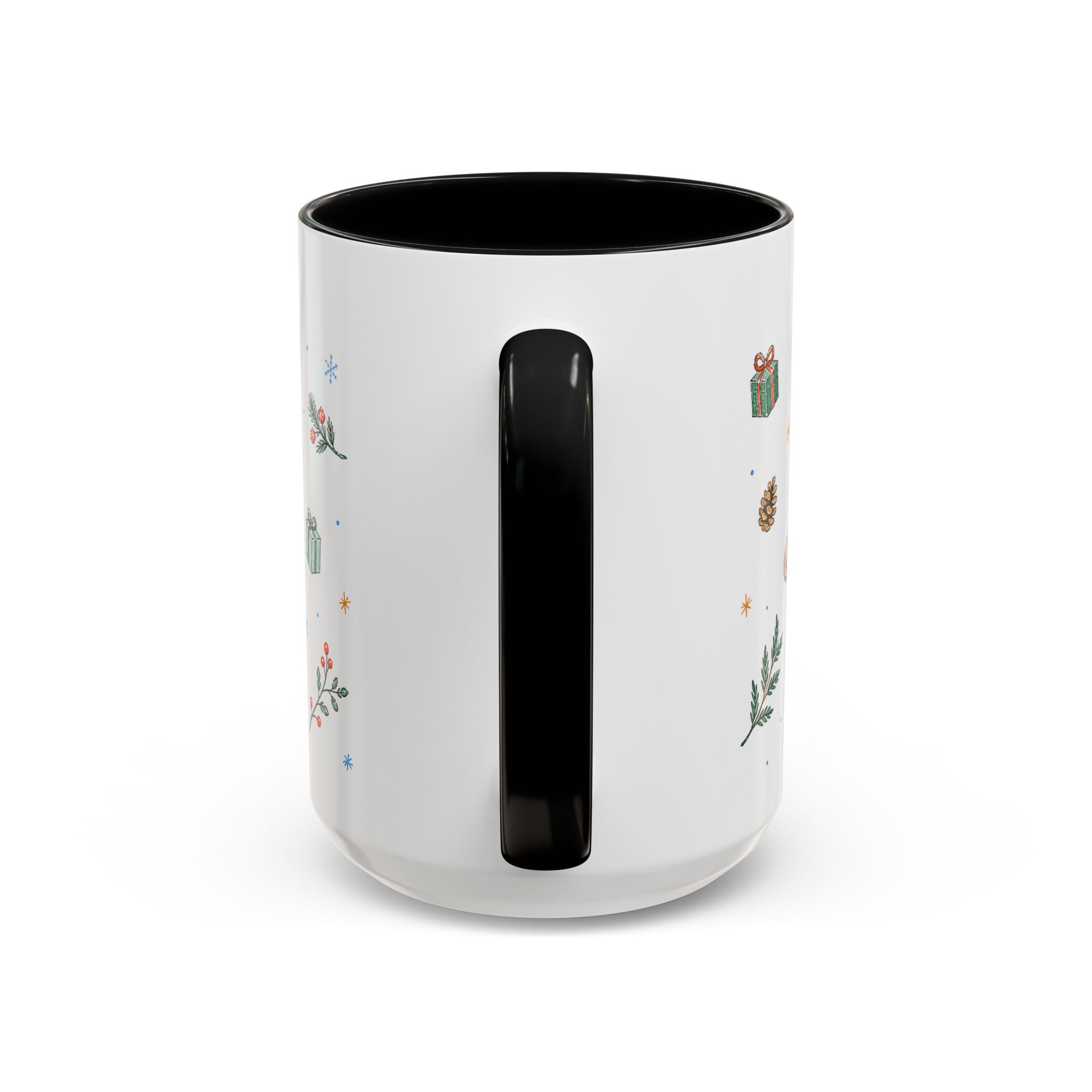 Rocky Mountain National Park Christmas Mug | Watercolor Travel Souvenir | Holiday Gift | Accent Ceramic Coffee Cup 11oz 15oz