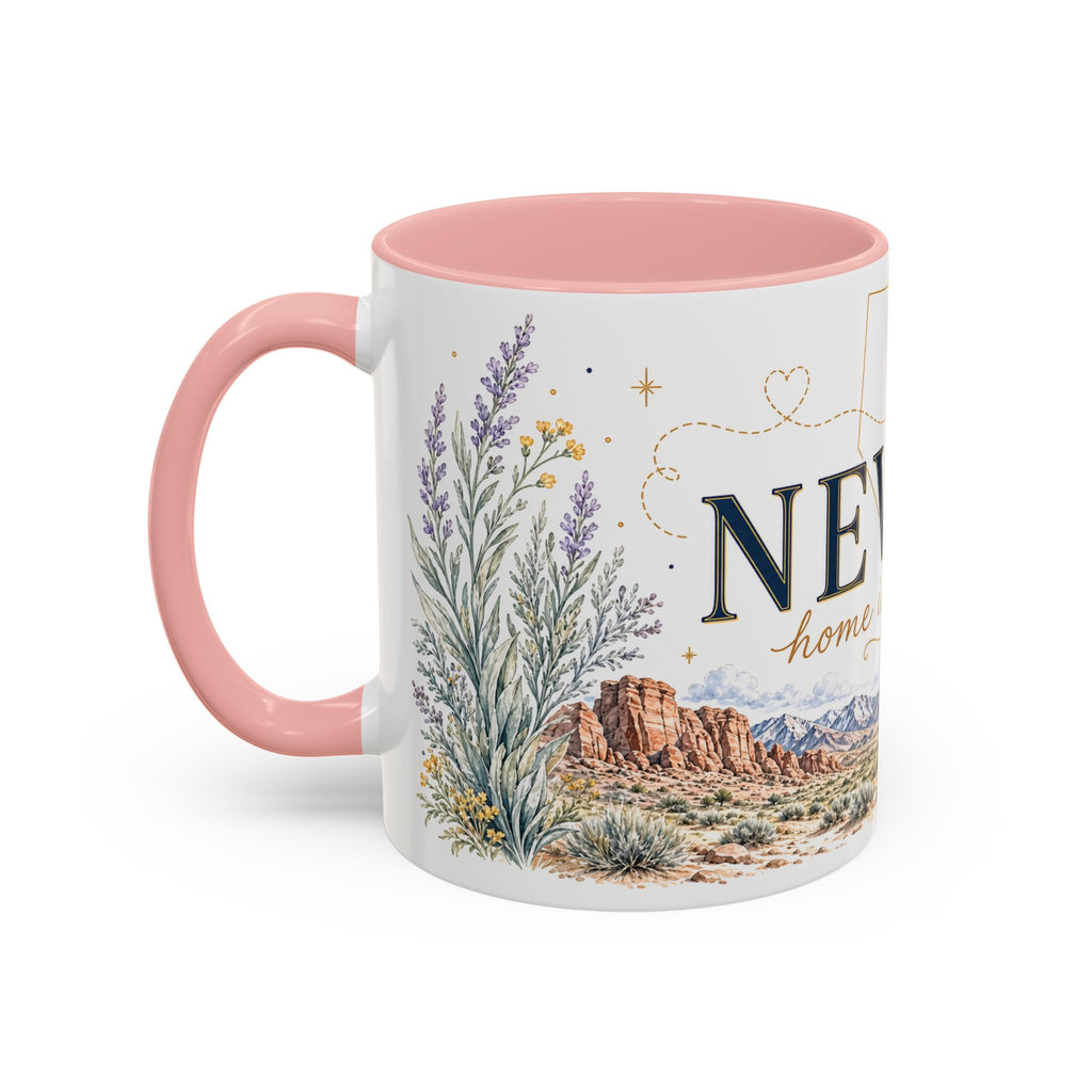 Nevada Home State Mug | Moving Away, Long Distance Friendship Gift | 11oz 15oz Accent Mug