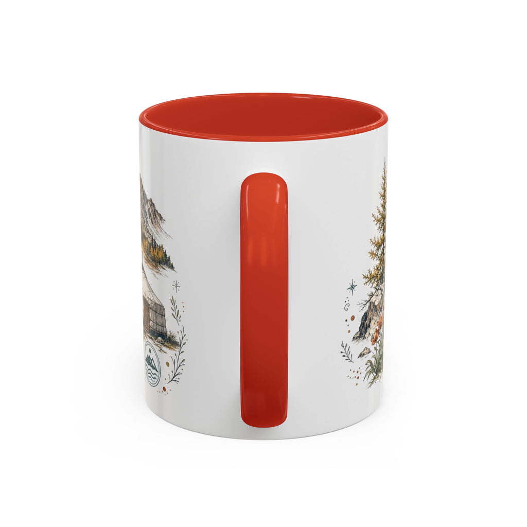 Altai Mountains Mug, Mongolia Travel Souvenir, Bucket List Gift, Accent Ceramic Coffee Mug 11oz 15oz