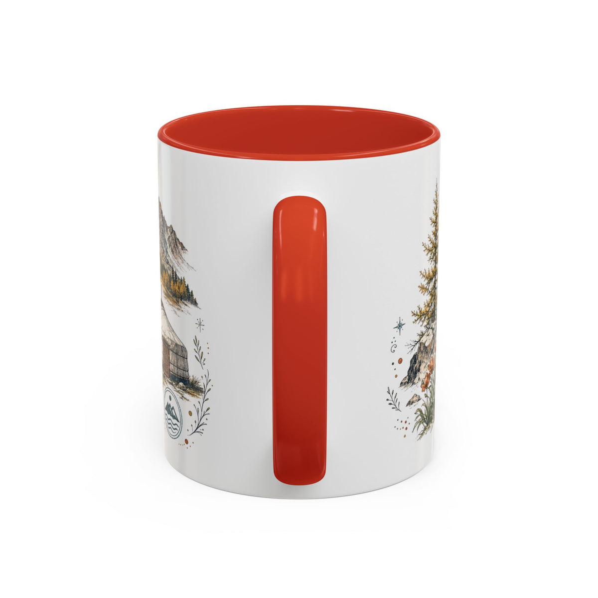 Altai Mountains Mug, Mongolia Travel Souvenir, Bucket List Gift, Accent Ceramic Coffee Mug 11oz 15oz
