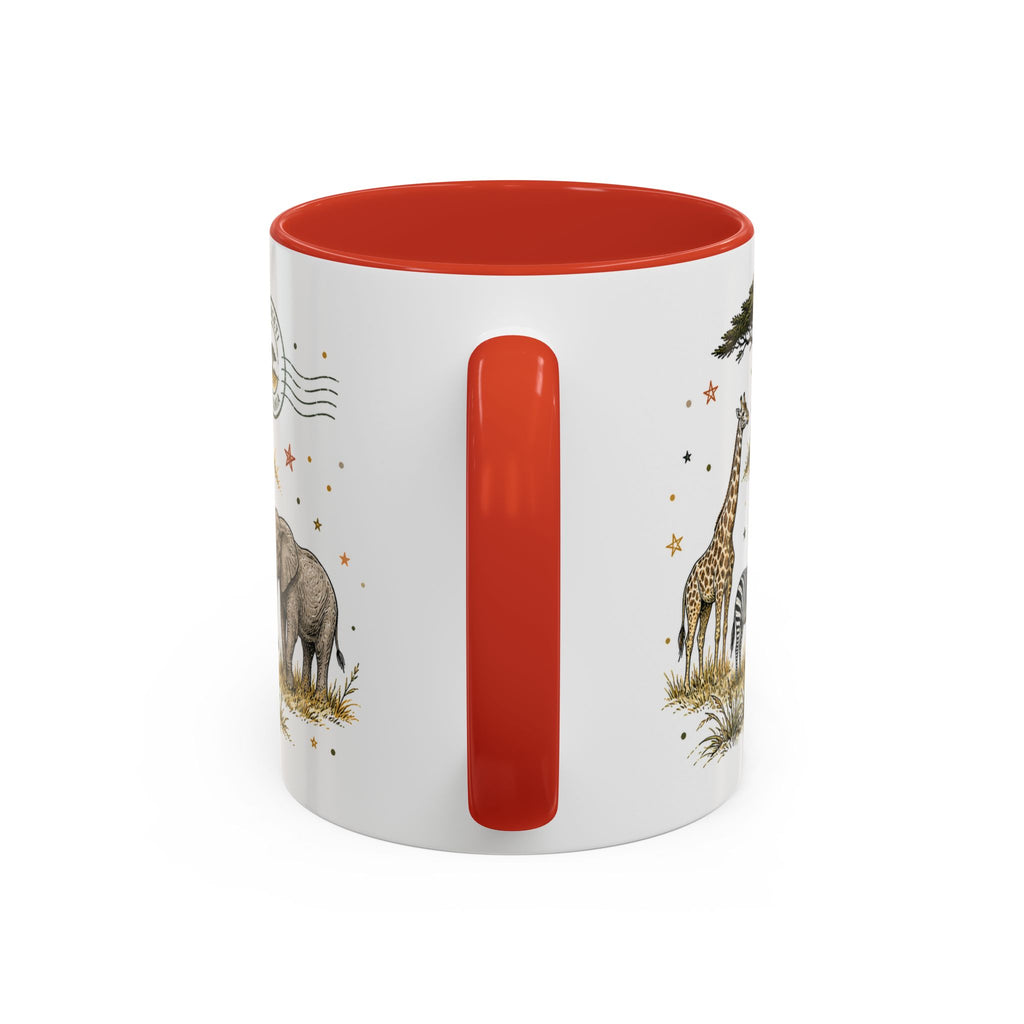 Serengeti Coffee Mug | Travel Destination Souvenir Gift | Accent Color Ceramic 11oz 15oz