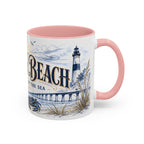 Virginia Beach Coffee Mug | United States Travel Souvenir | Vintage Illustrated City Gift | 11 oz 15 oz Accent Mug